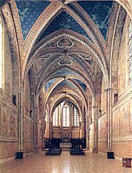 San Francesco: navata della basilica superiore