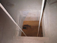 un foro in una volta visto dall'alto