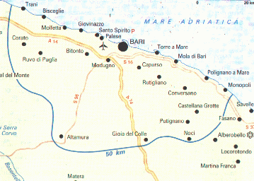 MOLFETTA SI AFFACCIA SULL'ADRIATICO