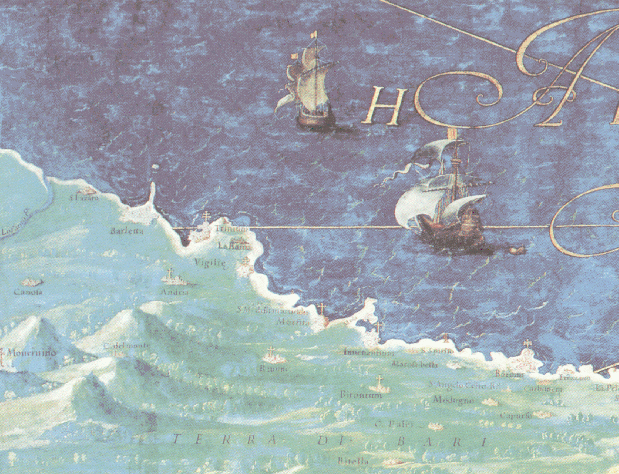 Terra di Bari (nella Galleria delle carte geografiche) del XVI sec.