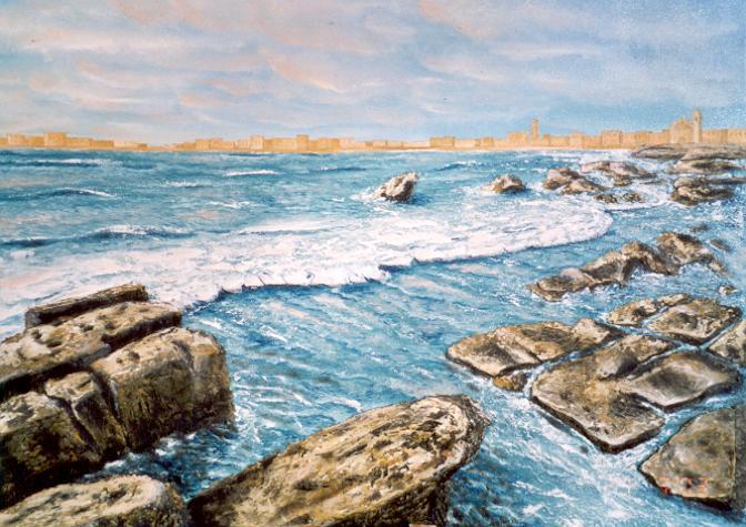 "Brezza di mare" olio su tela 70x50