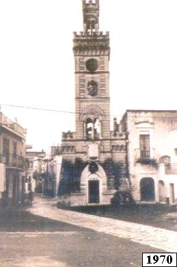 Torre dell'Orologio, prima del restauro.(foto del 1970)