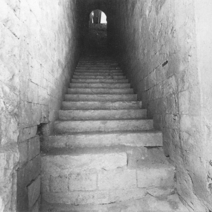 Scala rinvenuta nella muratura cinquecentesca