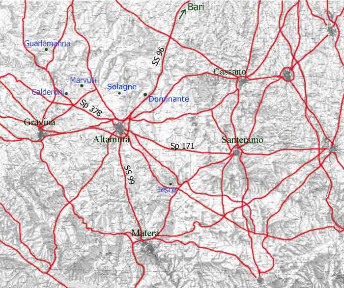 Muovi il mouse sulla mappa e clicca su una masseria o su una citt�
