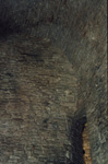 Muratura in conci irregolari sotto il muro di spina dell'ala Nord