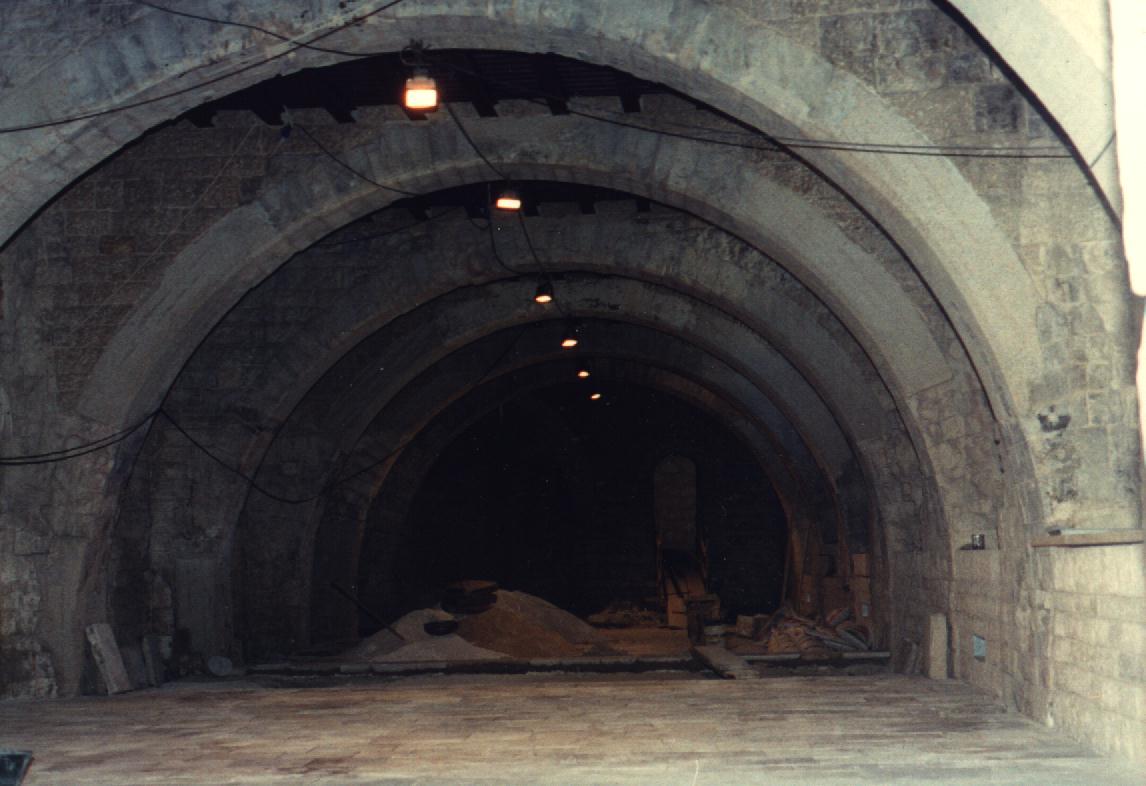 Copertura del salone con archi trasversali